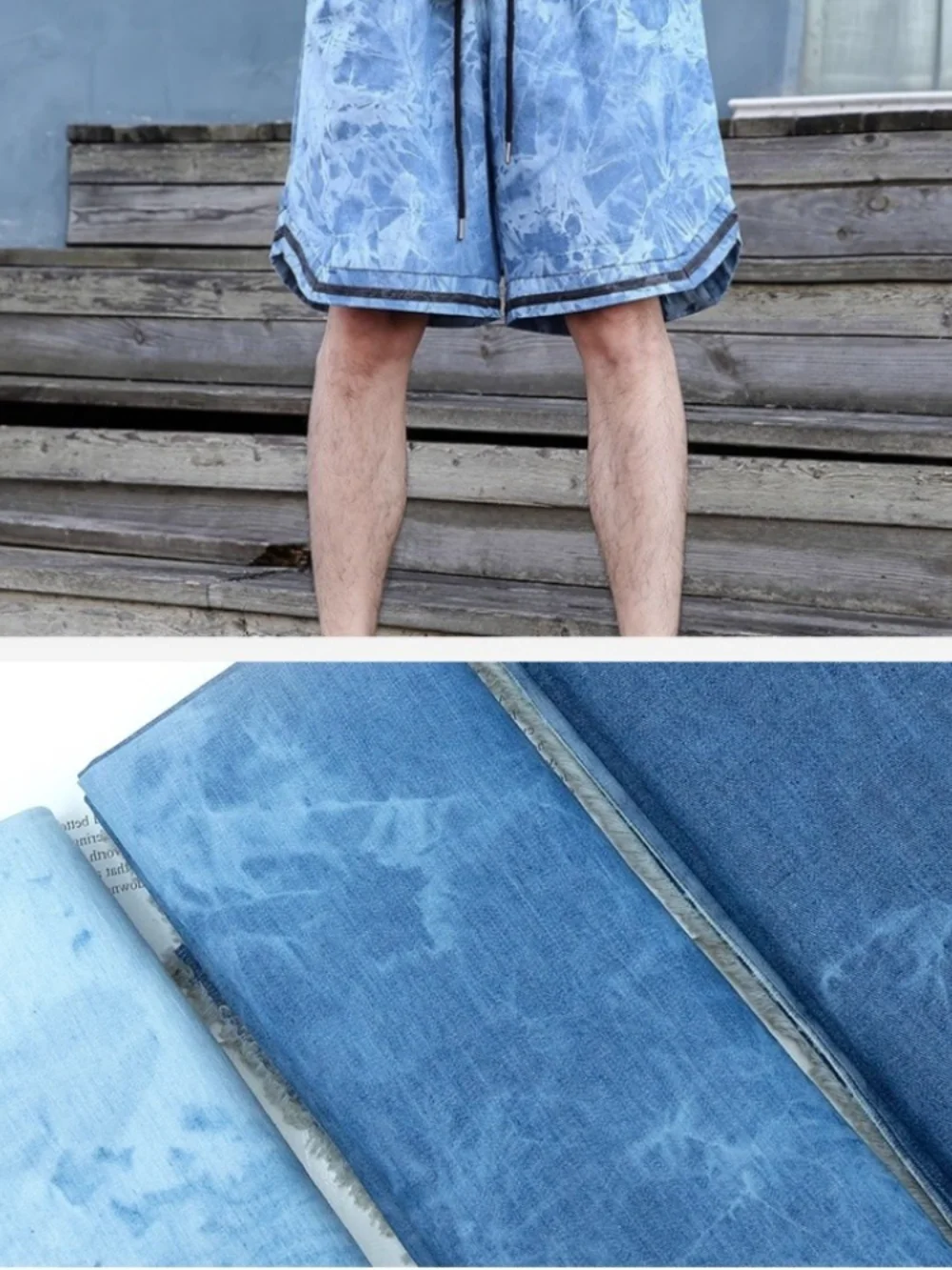 Summer Clothing Wholesale - Prany, wiązany materiał dżinsowy, czysta bawełna,
