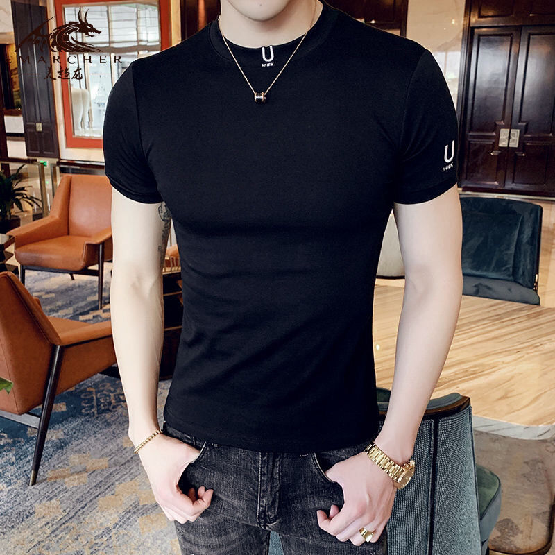 Czarny T Shirt dla mężczyzn zw – Summer Clothing Wholesale recenzja i cena